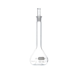 PYREX Class A Volumetric Flask with PYREX Glass Standard Taper Stopper – Borosilicate Glass Flask – Glass Chemistry Flask for Laboratory, Classroom or Home Use - PYREX Lab Glassware, 2/Pk