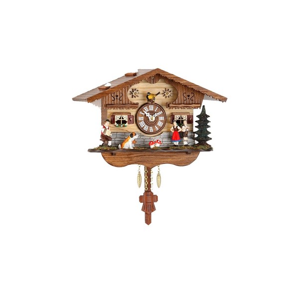 Trenkle Kuckulino Black Forest Clock with Quartz Movement and Cuckoo Chime TU 2044 PQ