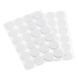 PATIKIL 1" Self Adhesive Felt Furniture Pads, 48Pcs Round Felt Pads Hardwood Floor Protectors for Lamp Base Table Chair Leg Furniture, White
