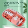 Transparent Computer Mouse 2.4G BT1 BT2 Tri Mode USB Rechargeable
