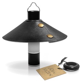SILZEN Mini Light Lantern Shade with Insulation Adapter Included, Custom Gear for Camping (Black)