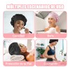 8pz Curly Ondas En Cabello Rizos Sin Calor Tubo+ Gorro