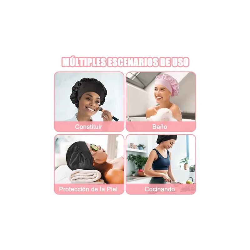 8pz Curly Ondas En Cabello Rizos Sin Calor Tubo+ Gorro