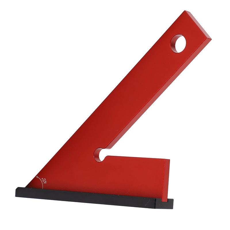 45° Machinist Engineer Square Angle Ruler Aluminum Alloy Measuring Gauging