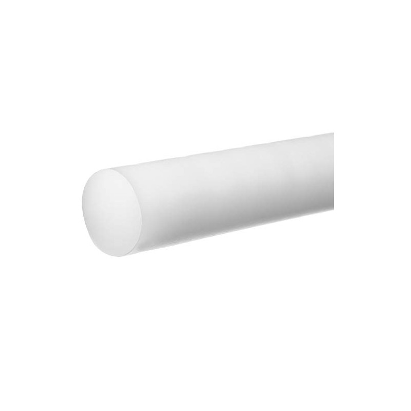 USA Sealing BULK-PR-AC-96 White Acetal Plastic Rod, 1/4" Diameter, 1'