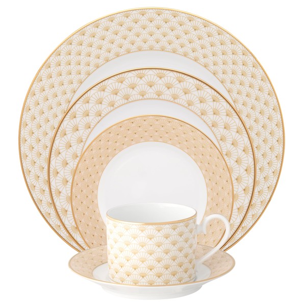 Noritake Trocadero Gold 5-Piece Place Setting, Service For 1
