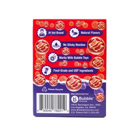 Bubble Treats Maple Bacon Pet Bubbles (2.5 Fl Oz, 4-Pack), Lickable Bubbles for Pets - Natural Bacon Flavor, Great for Bubble Toys & Blasters, Refillable Bubble Solution