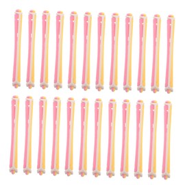 DECHOUS 24pcs Plastic Perm Rods Hair Curling Rollers Flexible Durable Curlers for Women Hairdressing Styling Cold and Perming Travel Friendly Hair Rollers