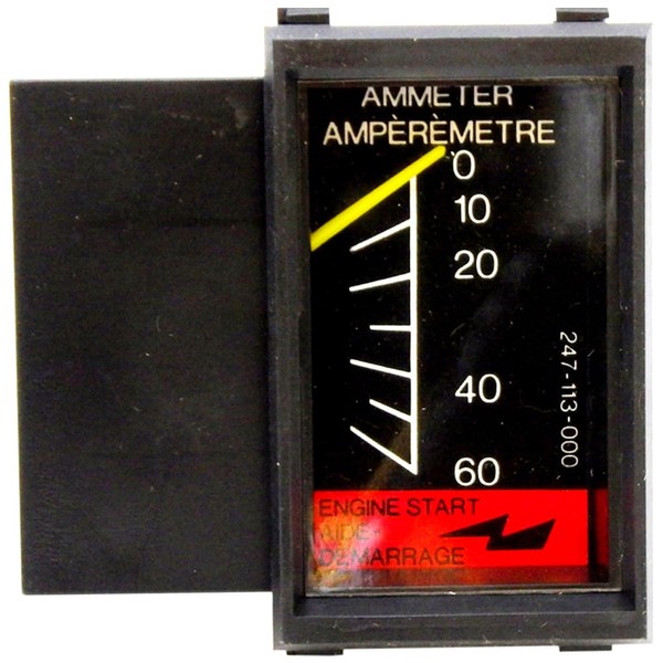 60 Amp Meter with Start for Century/Solar Battery Chargers, Vertical