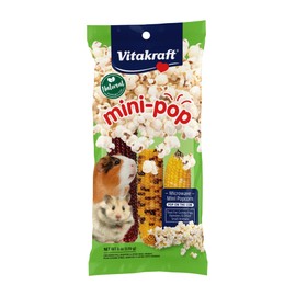 Vitakraft Mini Pops Treat for Small Animals - 100% Real Corn Cob - Supports Healthy Teeth - 6 oz