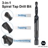 sourcing map 2pcs Combination Drill and Tap Bits Metric M5