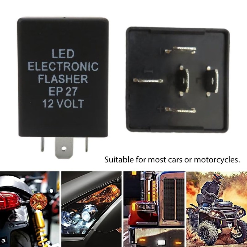 Vicue 5-Pin EP27 FL27 LED Flasher Relay Fix Turn Signal