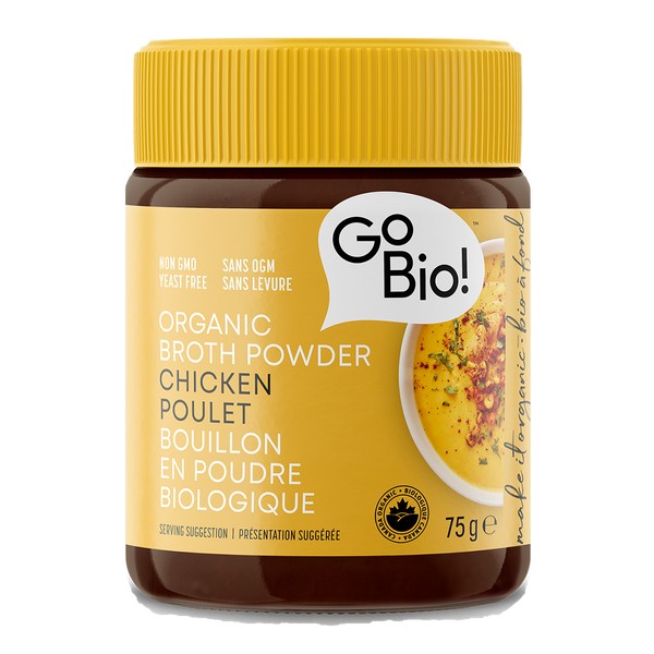 Go Bio Bouillon Powder Chicken Low Sodium 75g