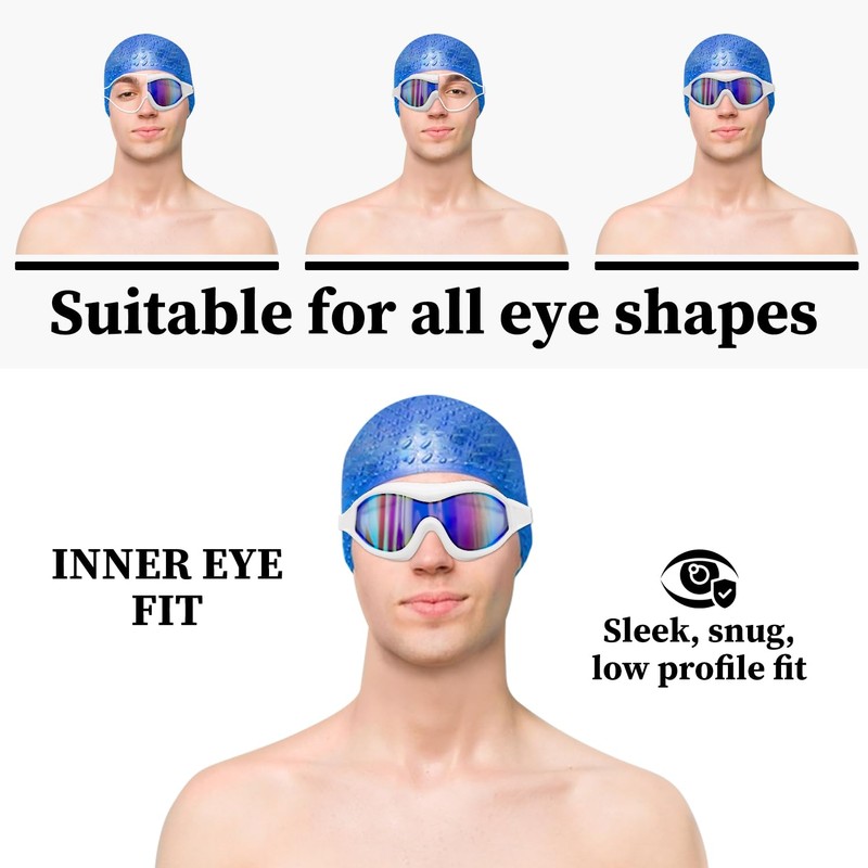 YLKJSWIM Premium Swimming Goggles, Adult Swim Goggles Anti Fog No