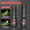 HAUSBELL A100 LED EDC Flashlights High Lumens,Bright, Zoomable, Waterproof, Powe