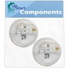 2-Pack 2198202 Cold Control Thermostat Replacement for Whirlpool JWARG483WP01 Refrigerator