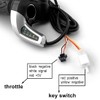 L-faster 24V/36V/48V Bike Throttle Grip Scooter Voltage Indicator Power Key