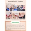 For office workers to press nails, hand-painted bamboo nails, clear