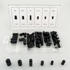 Yenghome 80 Pieces Rubber Vacuum Cap Assortment, 4mm 5mm 5.55mm