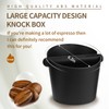 IAOSEN 6.3Inch Large Espresso Knock Box Silicone coffee Tamper Mat