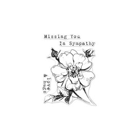 Hero Arts CM260 Clear Stamp Set, Hero Florals, Rose Stem, 3" x 4"