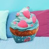 Oh My Pop! Cupcake II-Großes Kissen, Türkis