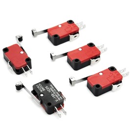 Gikfun V-156-1C25 Micro Limit Switch Long Hinge Roller Momentary SPDT Snap for Arduino (Pack of 5pcs) AE1056