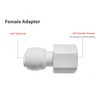 PureSec Plastic Reusable 3/8 Water Line Connector 3/8 Female Threaded