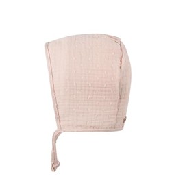 Pure Pure Baby Bonnet - Muslin, Peach Sand