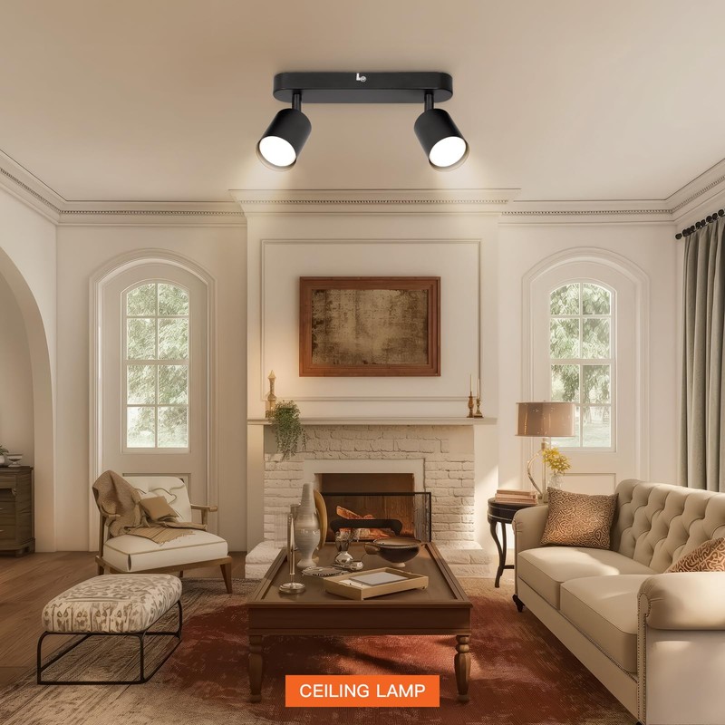 Ketom Spotlights Ceiling Lights Rotatable - 2 Way Adjustable Ceiling