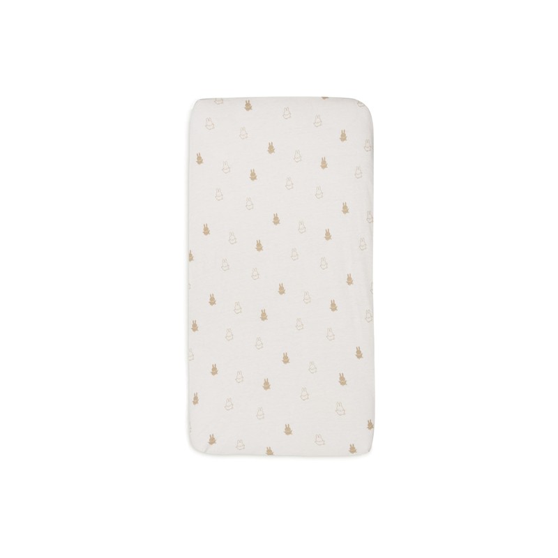 Jollein Happy Miffy Nougat 511-507-67094 - Lenzuolo con angoli elasticizzati