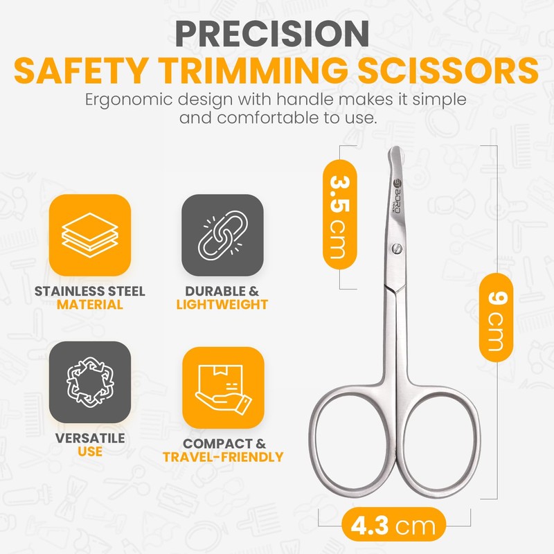 Scissors Small Curved Cuticle Sharp Multipurpose Beauty & Grooming Shears