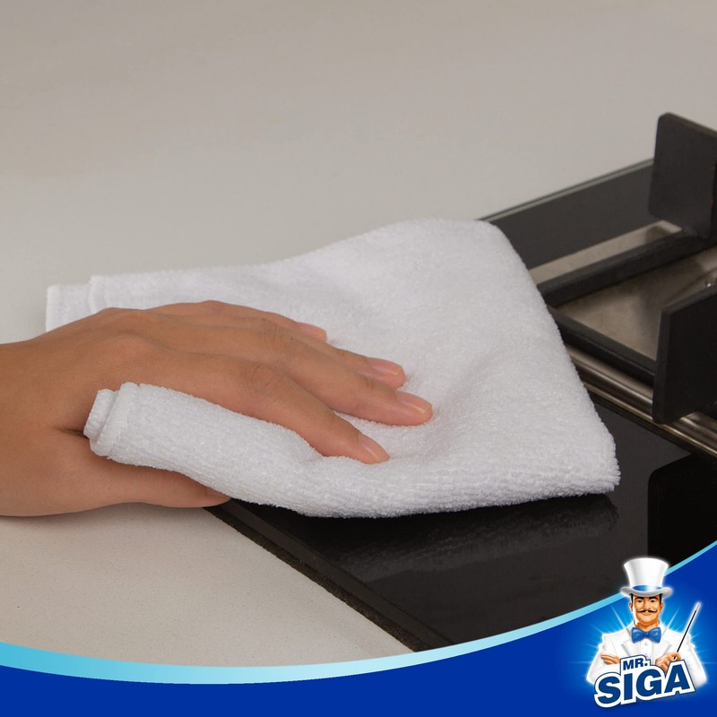 MR.SIGA Microfiber Cleaning Cloth, Commercial Towel Kitchen Cleaning Car Wash