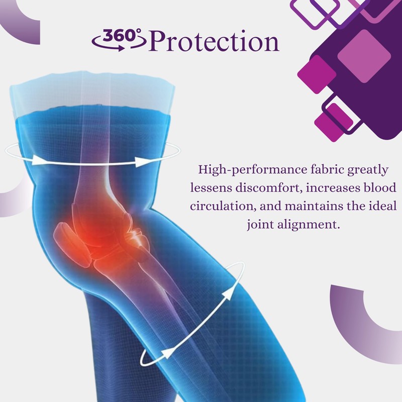 Wonder Care bamboo full leg compression sleeve full knees sleeve