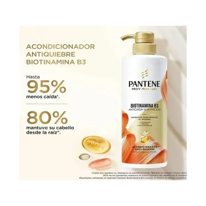 Pack Pantene Anti Caida Biotinamina Shampoo + Acondic