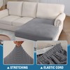 DKSLIPGO Sectional Couch Covers 1 Piece Chaise Slipcover L Shape