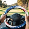 Qiyupavto Blue Star Design Golf Cart Steering Wheel Cover 13~14