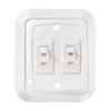 RV Designer S657, Wall Plate Switch, Double, White, 3.53" x