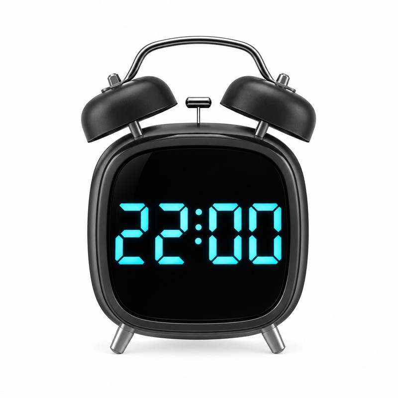 Super Loud Digital Alarm Clock with Dual Bell – LED