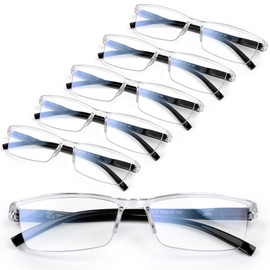 Gaoye Executive Style Reading Glasses Men - Durable Readers with Blue Light Filtering - Comfortable Fit with TR90 Frames