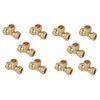 TC Compression Brass Equal Tee 15mm for Copper Pipe Connector