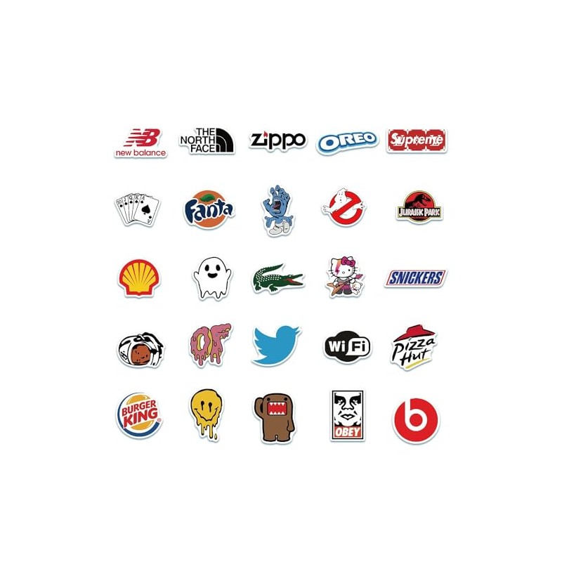 100 Stickers y pegatinas SKATE con diseños Únicos para Electrónicos,