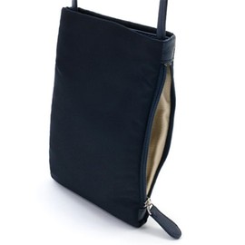 Kitamura P-0645 Smartphone Shoulder Thin Gusset Crossbody Bag, Dark Blue [Navy] 101