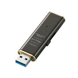 Elecom MF-XWU332GBW USB Memory, Compatible with Windows 10, Mac, Slide Type, 32GB, Bitter Brown