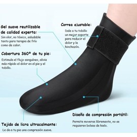 ABUBU Knöchelbandage, Kälte- oder Wärme-Therapie, zur Linderung von Schmerzen, Schwellungen, Arthritis, Plantarfasziitis, Fersenschmerzen und Sportverletzungen