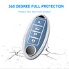 Flensent Key Fob Cover with Keychain for Nissan Altima Sentra