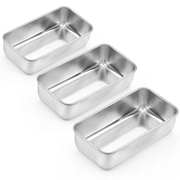 Onader 9 X 5 Inch Loaf Pans Stainless Steel Deep