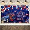 MEHOFOND Patriotic 4th of July Backdrop Happy Independence Day American
