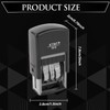 KTWT Self-Inking Date Stamp, US Format MMM-DD-YYYY, Black Impression –