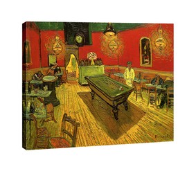 Wieco Art Large Classic Canvas Prints Wall Art The Night Cafe in the Place Lamartine in Arles by Van Gogh Famous Abstract Oil Paintings Reproduction Artwork Giclee Pictures for Home Office Decor